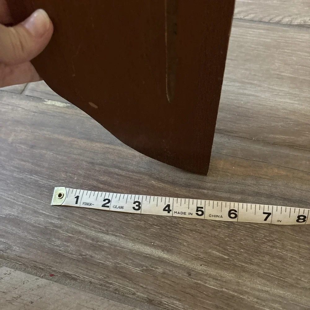 Vintage Wall Dark Wood Shelf 10 Inch Americana Solid Wood Wall Mounted Brown